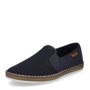 Rieker Mocassins bleus en toile
