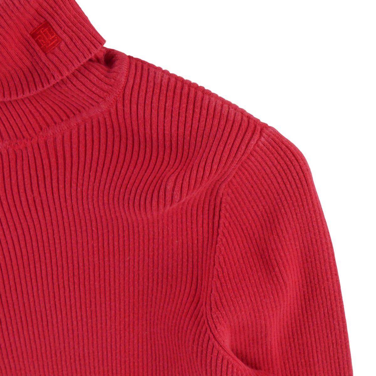Pull Femme col roulé Rouge – Image 4